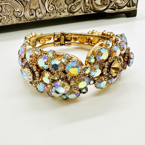 🔥 Vintage Juliana Aurora Borealis Rhinestone Bracelet - Picture 16 of 17
